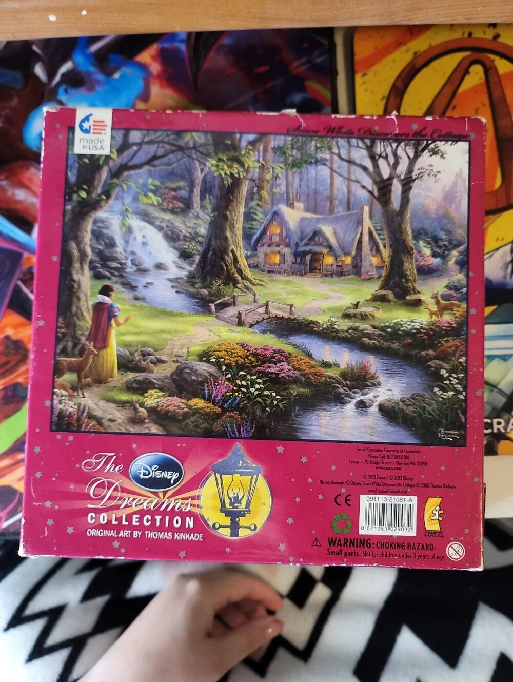 NIB NEW Disney Thomas Kinkade SNOW WHITE 750 Pieces Puzzle Dreams Cottage Forest